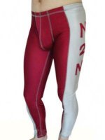 Cheap Red And Gray Spandex Pants