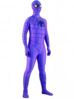 Cheap Lycra Spandex Purple Spider Spiderman Costume Zentai outfi
