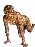 Cheap Leopard Lycra Spandex Unisex Zentai Suit