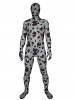 Cheap Brown And White Cow Lycra Unisex Zentai Suits