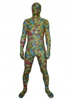 Cheap Soft Green Dot Lycra Unisex Zentai