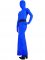 Cheap Blue Lycra Spandex Unisex Zentai Suit in Skirt Style