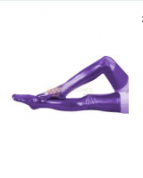 Cheap Shiny Metallic Purple Long Stockings