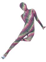 Cheap Multicolor Silk Unisex Zentai Suit