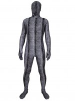Cheap Light Gray Snakeskin Motif Lycra Unisex Zentai Suit