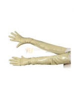 Cheap PVC Coffee Shoulder Length Gloves