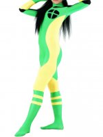 Cheap Green and Yellow and Black Lycra Spandex Unisex Zentai Sui