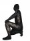 Cheap Black Lycra Lace Unisex Zentai Suits