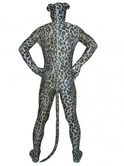 Cheap Gray Lycra Leopard Catsuits - Click Image to Close
