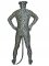 Cheap Gray Lycra Leopard Catsuits