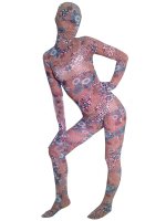 Cheap Flower Pattern E Lycra Spandex Unisex Zentai Suit