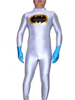 Cheap Batman Lycra Spandex Unisex Zentai Catsuit with Gloves