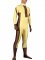Cheap Coffe & Yellow Lycra Spandex Unisex Zentai Suit