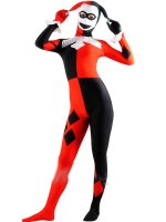 Cheap Red And Black Lycra Spandex Joker Zentai Suit