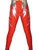 Cheap Red Silver Spandex Pants