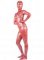 Cheap Red with Silver Shiny Metallic Unisex Zentai Suit