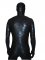 Cheap Black Fish Scale Shiny Metallic Zentai Suits