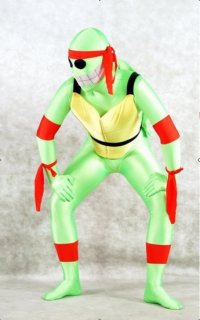 Cheap Green TMNT Lycra Spandex Unisex Zentai Suit