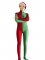 Cheap Red and Green Christmas Zentai Suit