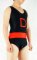 Cheap Lycra Spandex D Letter Half Length Sleeveless Leotard and