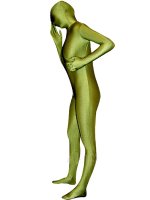 Cheap Army Green Lycra Spandex Unisex Zentai Suit