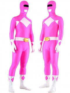 Cheap Purple and White Lycra Spandex Unisex Zentai Suit