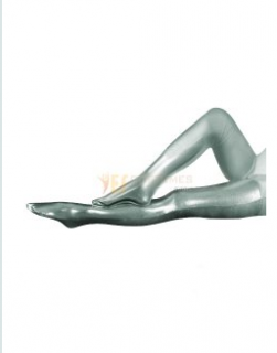 Cheap Shiny Metallic Silver Long Stockings