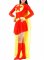 Cheap Lycra Spandex Red Super Woman with Yellow Cape