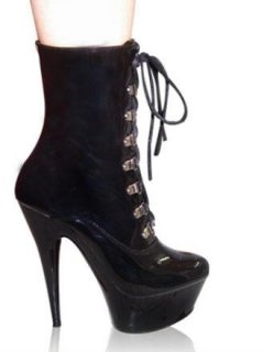 Cheap Black 59/10'' High Heel Patent Leather Sexy Shoes