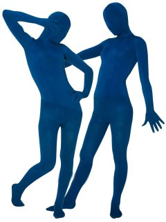 Cheap Navy Blue Velvet Unisex Zentai Suit