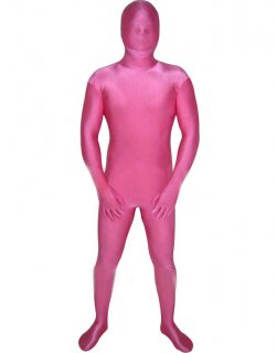 Cheap Pink Red Lycra Spandex Unisex Zentai Suit