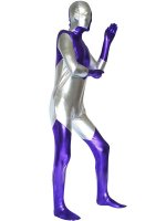 Cheap Silver And Purple Shiny Metallic With Spandex Unisex Zenta