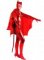 Cheap Shiny Metallic Red Bat Unisex Catsuit