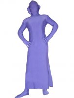 Cheap Purple Blue Lycra Spandex Unisex Zentai Suit in Gown Style