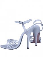 Cheap 5.1'' High Hell White Patent Sexy Sandals