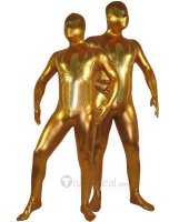 Cheap Golden Shiny Metallic Unisex Spiderman Zentai Costume