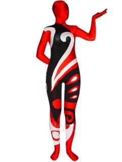 Cheap Unisex Multicolor Halloween Spandex Zentai Suit