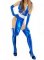 Cheap Blue Shiny Metallic Sexy Costume