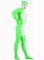 Cheap Shiny Metallic Green with White Unisex Catsuit