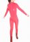 Cheap Front Open Pink Red Shiny PVC Catsuit Type A