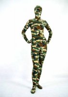 Cheap Camouflage Lycra Spandex Unisex Zentai Suit 1