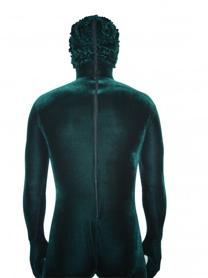 Cheap Blackish Green Velutum Unisex Zentai Suits - Click Image to Close