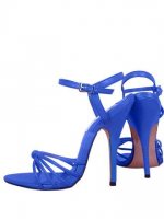 Cheap 5.1'' High Hell Blue Patent Sexy Sandals