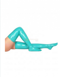 Cheap PVC Azure Long Stockings