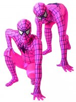Cheap Full Body Lycra Spandex Crimson Spiderman Costume Outfit Z