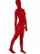Cheap Dark Red Velvet Unisex Zentai Suit