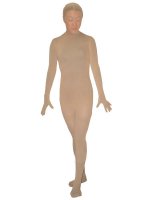 Cheap Fleshcolor Halloween Unisex Nylon Zentai Suit