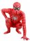 Cheap Lycra Spandex Red Spiderman Costume Outfit Zentai with Whi