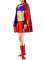 Cheap Shiny Metallic Supergirl Costume with Red Cape