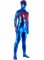 Cheap Blue& Red Shiny Metallic Zentai Suit